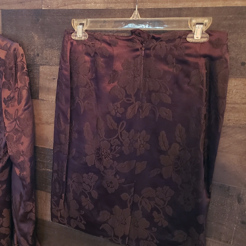 Dana Buchman Skirt - Plum Brown Size 8